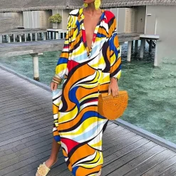 Jurken & Jumpsuits Dames*ALIYAH - Stijlvolle boho zomerjurk