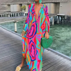 Jurken & Jumpsuits Dames*ALIYAH - Stijlvolle boho zomerjurk