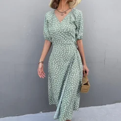 Jurken & Jumpsuits Dames*ALKMINI - Stijlvolle zomerse midi-jurk