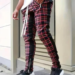 Broeken Heren*ALOIS - Klassieke Geruite Zomerbroek voor Heren