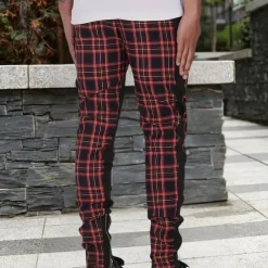 Broeken Heren*ALOIS - Klassieke Geruite Zomerbroek voor Heren