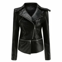 Leren Jassen Dames*ALOJZIJA - Stijlvolle leren zomerjas