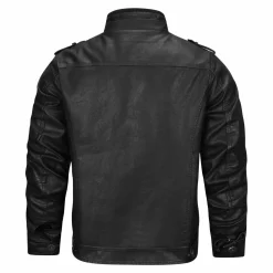 Leren Jassen Heren*Alpha - e leren zomerjas voor heren Zwart