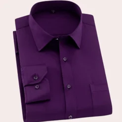 Shirts Heren*Alphonse - Klassiek kreukvrij zomer overhemd voor mannen