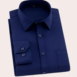 Shirts Heren*Alphonse - Klassiek kreukvrij zomer overhemd voor mannen