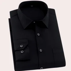 Shirts Heren*Alphonse - Klassiek kreukvrij zomer overhemd voor mannen