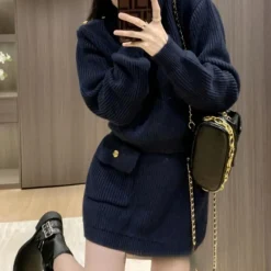 Sets Dames*ALVA - Modieuze Tweedelige Zomerset voor Dames Marineblauw