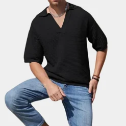 Shirts Heren*Alvin - Heren zomer t-shirt met v-hals voor de lente en zomer