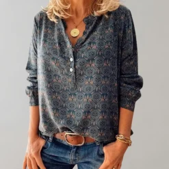 Blazers & Blouses Dames*Amalie - Vintage damesblouse voor de zomer