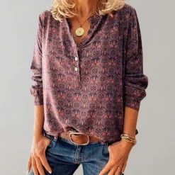 Blazers & Blouses Dames*Amalie - Vintage damesblouse voor de zomer