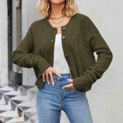 Truien & Vesten Dames*Amaryllis - Luxe gebreid damesvest voor de zomer