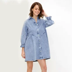 Jurken & Jumpsuits Dames*AMAYAH - Comfortabele zomer overhemdjurk