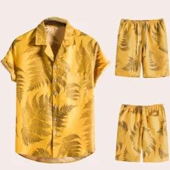 Sets Heren*Amedeo - Tweedelige Hawaiian herenset voor de zomer