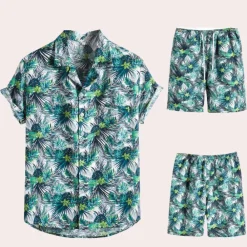 Sets Heren*Amedeo - Tweedelige Hawaiian herenset voor de zomer