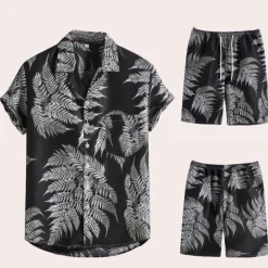 Sets Heren*Amedeo - Tweedelige Hawaiian herenset voor de zomer