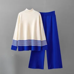 Sets Dames*Amelita - Modieuze gebreide tweedelige zomerset voor dames