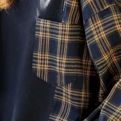 Truien & Vesten Dames*AMELY - Geraffineerde Zomerse Geruite Trui voor Dames Zwart