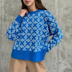 Truien & Vesten Dames*Ameyalli - Comfortabele gebreide dames trui voor de zomer