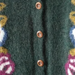 Truien & Vesten Dames*AMY - Modieus Gebloemd Zomervest voor Dames Donkergroen