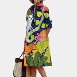 Jurken & Jumpsuits Dames*Anastasia - Elegante dameshemdjurk voor de zomer