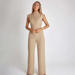 Jurken & Jumpsuits Dames*ANASTASIA - Modieuze zomerse jumpsuit met losse pijpen