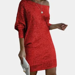 Jurken & Jumpsuits Dames*Anastasie - Elegante off shoulder zomerjurk voor dames