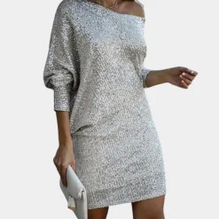 Jurken & Jumpsuits Dames*Anastasie - Elegante off shoulder zomerjurk voor dames