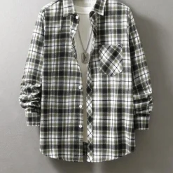 Shirts Heren*Anatoli - Stijlvol zomer overhemd met lange armen voor mannen