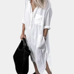 Jurken & Jumpsuits Dames*Andra - Stijlvolle en comfortabele lange zomerjurk voor dames