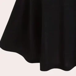 Jurken & Jumpsuits Dames*Andrada - Elegante zomerse geruite jurk voor dames Zwart