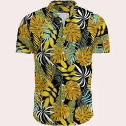 Shirts Heren*Andre - Kleurrijk en trendy Hawaïaans mannenhemd voor de zomer