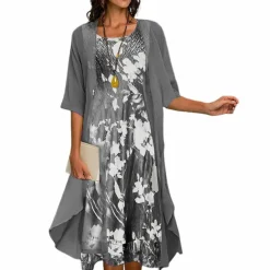 Jurken & Jumpsuits Dames*ANDREA - Zomerse elastische jurk voor de zomer