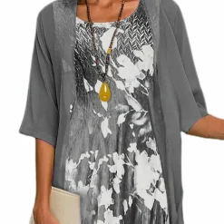 Jurken & Jumpsuits Dames*ANDREA - Zomerse elastische jurk voor de zomer