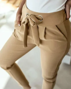 Broeken & Rokken Dames*ANGELIEN - CASUAL HOGE TAILLE ZOMERBROEK