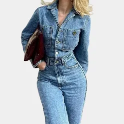 Jurken & Jumpsuits Dames*Anita - Stijlvolle zomerse jumpsuit voor dames Blauw