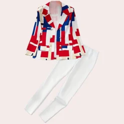 Sets Dames*Anka - Mode Meesterwerk 2-delige Zomerset voor Dames Rood