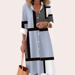 Jurken & Jumpsuits Dames*Anna - Modieuze Zomerse Midi Jurk voor Vrouw