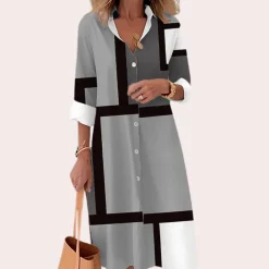 Jurken & Jumpsuits Dames*Anna - Modieuze Zomerse Midi Jurk voor Vrouw