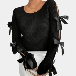 Truien & Vesten Dames*ANNA - Veelzijdige Zomerse Trui voor Dames Zwart