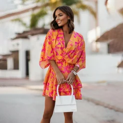 Jurken & Jumpsuits Dames*ANNALISE - Elegante zomer mini-jurk