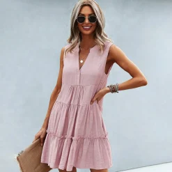 Jurken & Jumpsuits Dames*ANNELI - Stijlvolle zomer mini jurk