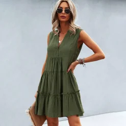 Jurken & Jumpsuits Dames*ANNELI - Stijlvolle zomer mini jurk