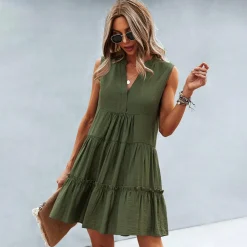 Jurken & Jumpsuits Dames*ANNELI - Stijlvolle zomer mini jurk