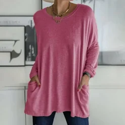 Topjes & Shirts Dames*ANNIE - Avslappet zomerskjorte voor vrouwen