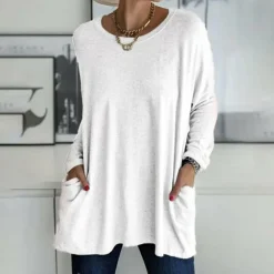 Topjes & Shirts Dames*ANNIE - Avslappet zomerskjorte voor vrouwen