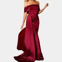 Jurken & Jumpsuits Dames*Annie - Stijlvolle lange damesjurk voor de zomer Bourgondië