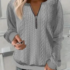 Truien & Vesten Dames*Anoushka - Zachte casual zomertrui met textuur voor dames