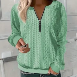 Truien & Vesten Dames*Anoushka - Zachte casual zomertrui met textuur voor dames