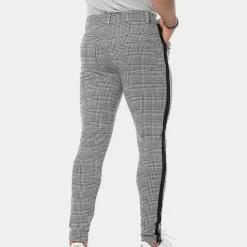 Broeken Heren*Anton - Retro Heren skinny-fit geruite zomerbroek