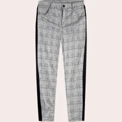 Broeken Heren*Anton - Retro Heren skinny-fit geruite zomerbroek